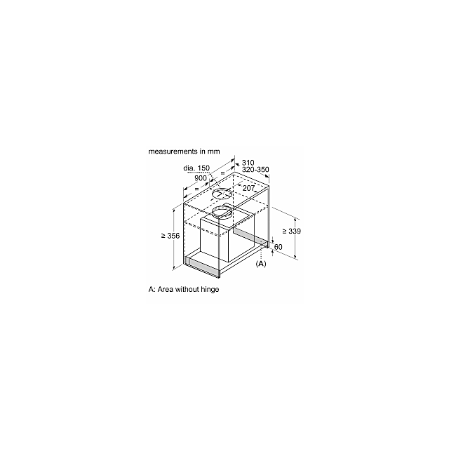 Neff D94XAF8N0B 90Cm inchInvisibleinch Integrated Design Hood