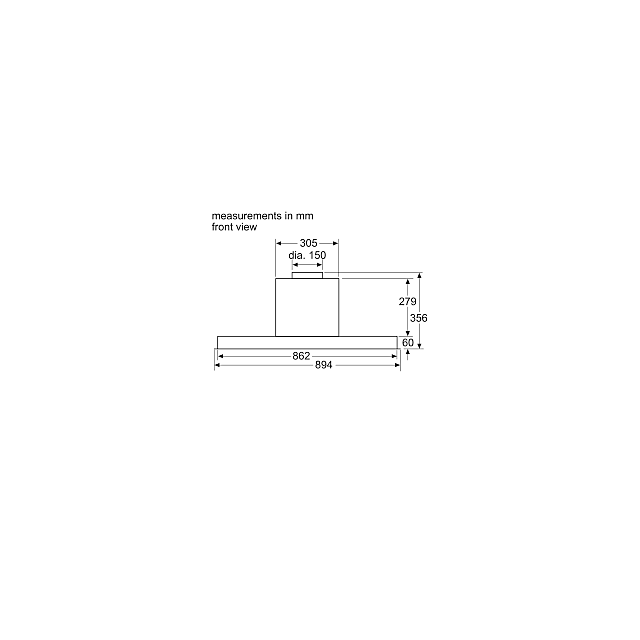 Neff D94XAF8N0B 90Cm inchInvisibleinch Integrated Design Hood
