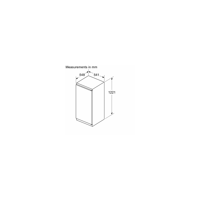 Neff KI1411SE0/MG 122Cm Integrated Fridge