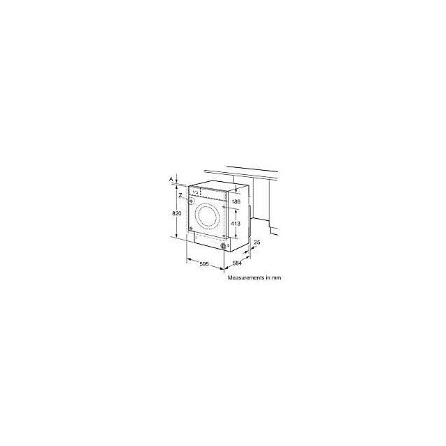 Neff V6540X2GB/MG 7/4Kg Integrated Washer Dryer