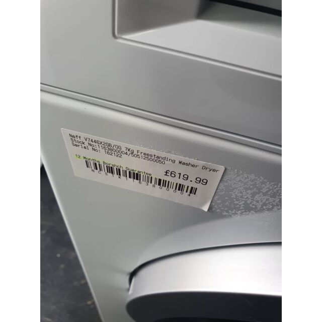 Neff V7446X2GB/OG 7Kg Freestanding Washer Dryer 1500 Spin