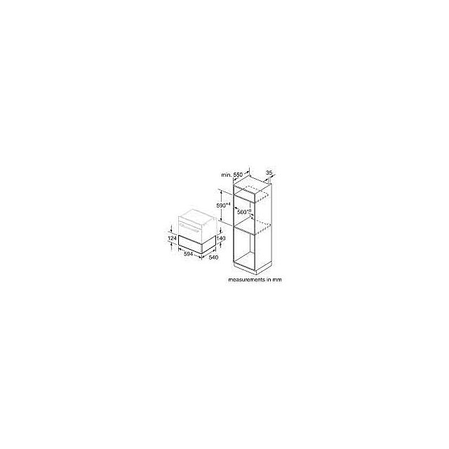 Siemens BI510CNR0B/MG Built-In Warming Drawer