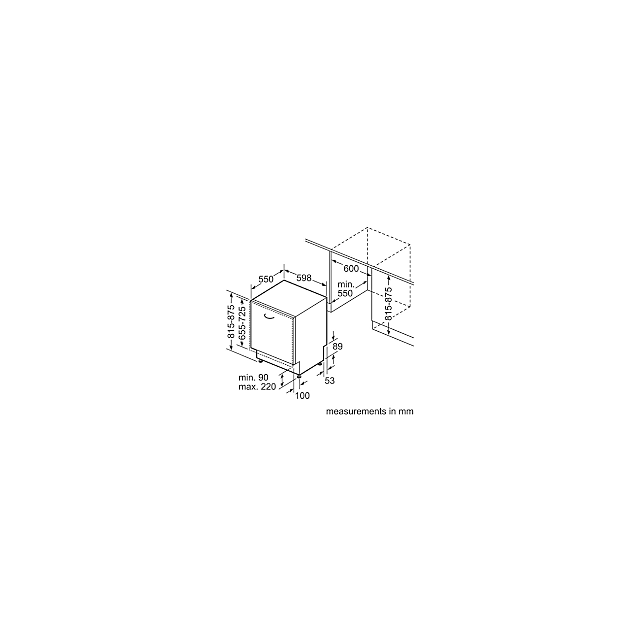 Siemens SN85TX00CE/MG 60Cm Integrated Dishwasher