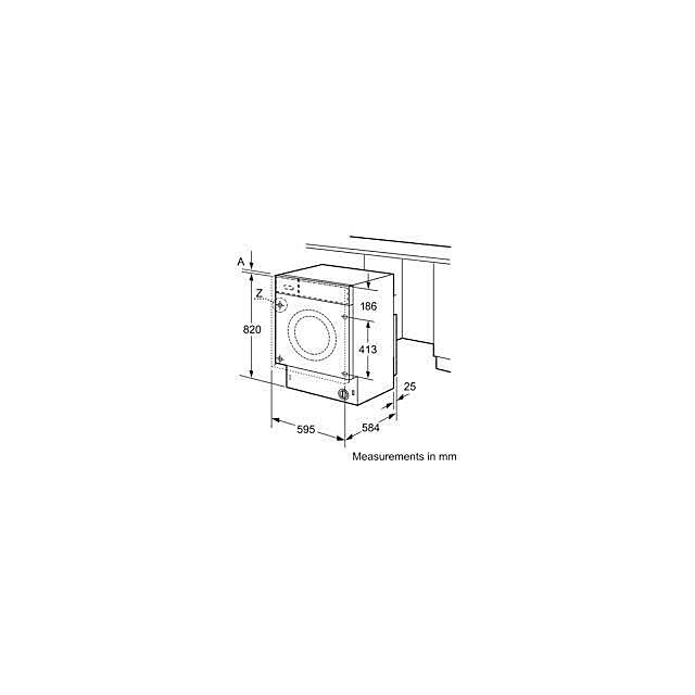 Siemens WK14D322GB/MG Integrated 7Kg / 4Kg Washer Dryer With 1355 Rpm