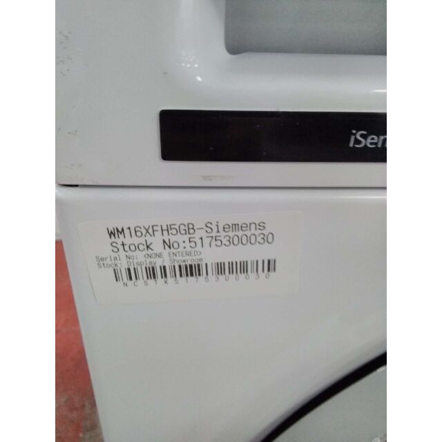 Siemens WM16XFH5GB/MG 10Kg 1600Spin Washing Machine