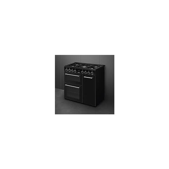 Smeg Uk CX93GMBL 90Cm Dual Fuel Range Cooker