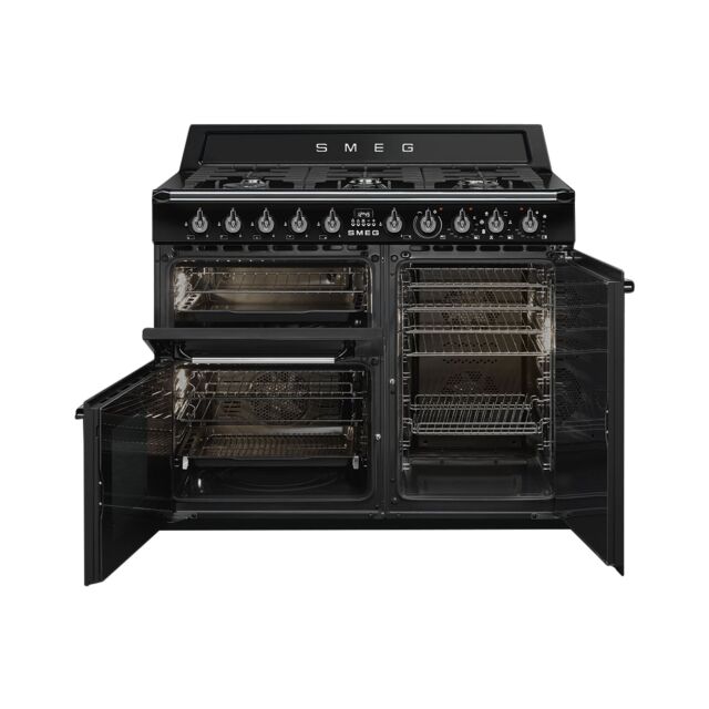 Smeg Uk TR103BL 100Cm Black Victoria Range Cooker 