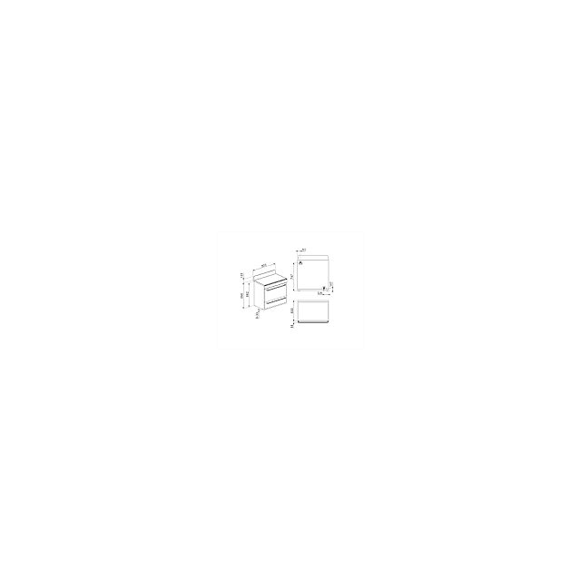 Smeg Uk TR90GR 90cm Dual Fuel Range Cooker 