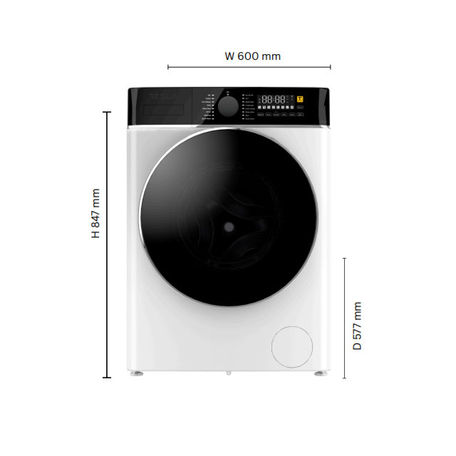 Tesla TWD106W Freestanding 10/6Kg 1400Rpm Washer Dryer 