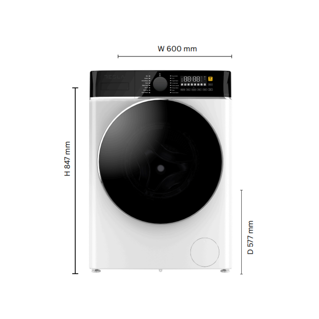 Tesla TWM101400W Freestanding 10Kg 1400Rpm Washing Machine