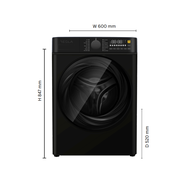 Tesla TWM81400B Freestanding 8Kg 1400Rpm Washing Machine