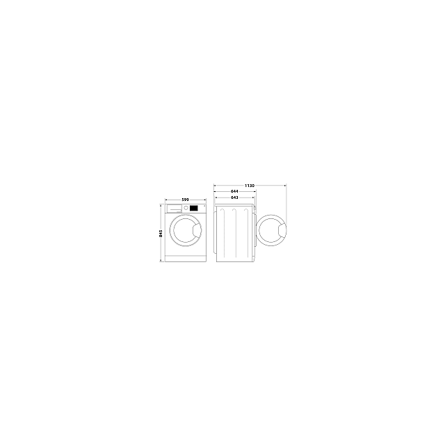 Whirlpool W8W946WRUK/R Freestanding 9Kg Washing Machine