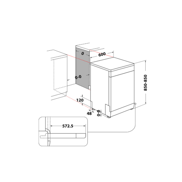 Whirlpool WFC3C33PFX/R Fullsize Dishwasher