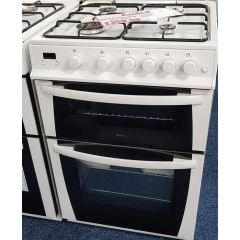 Amica 601GGDOTM(W) freestanding gas twin cavity cooker