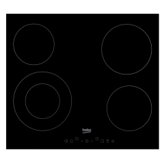 Beko HIC64402T/R 60Cm Ceramic Hob With Touch Controls